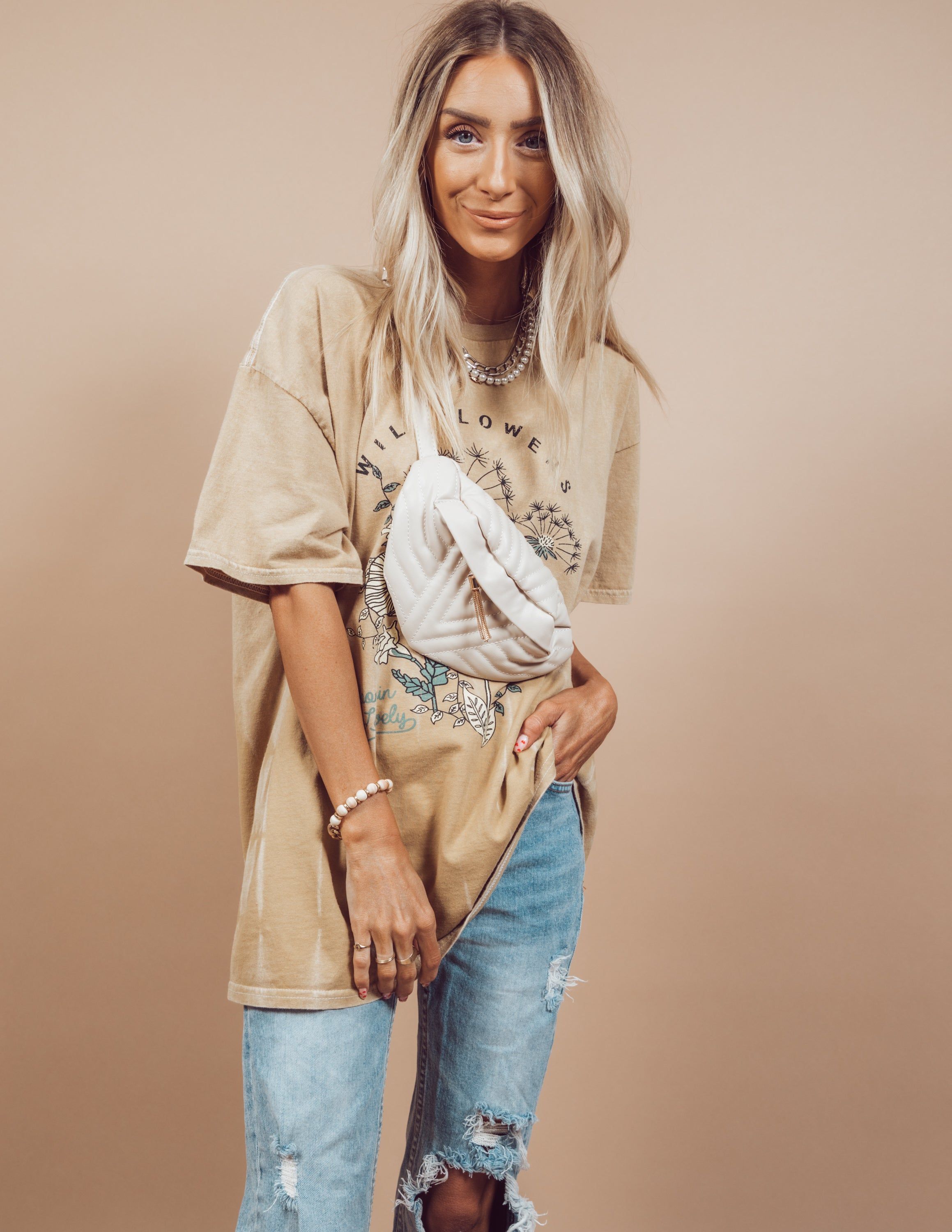 Luxe Quilted Crossbody Bag sold by Shop Stevie product image thumbnail 4