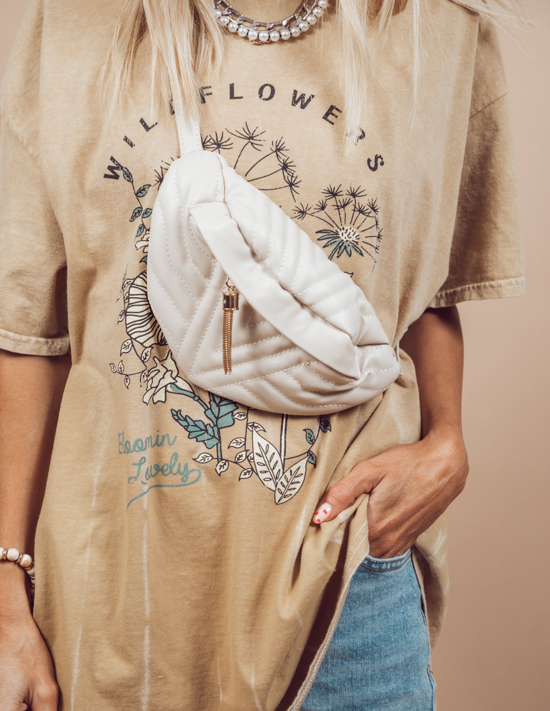 Luxe Quilted Crossbody Bag sold by Shop Stevie product image thumbnail 3