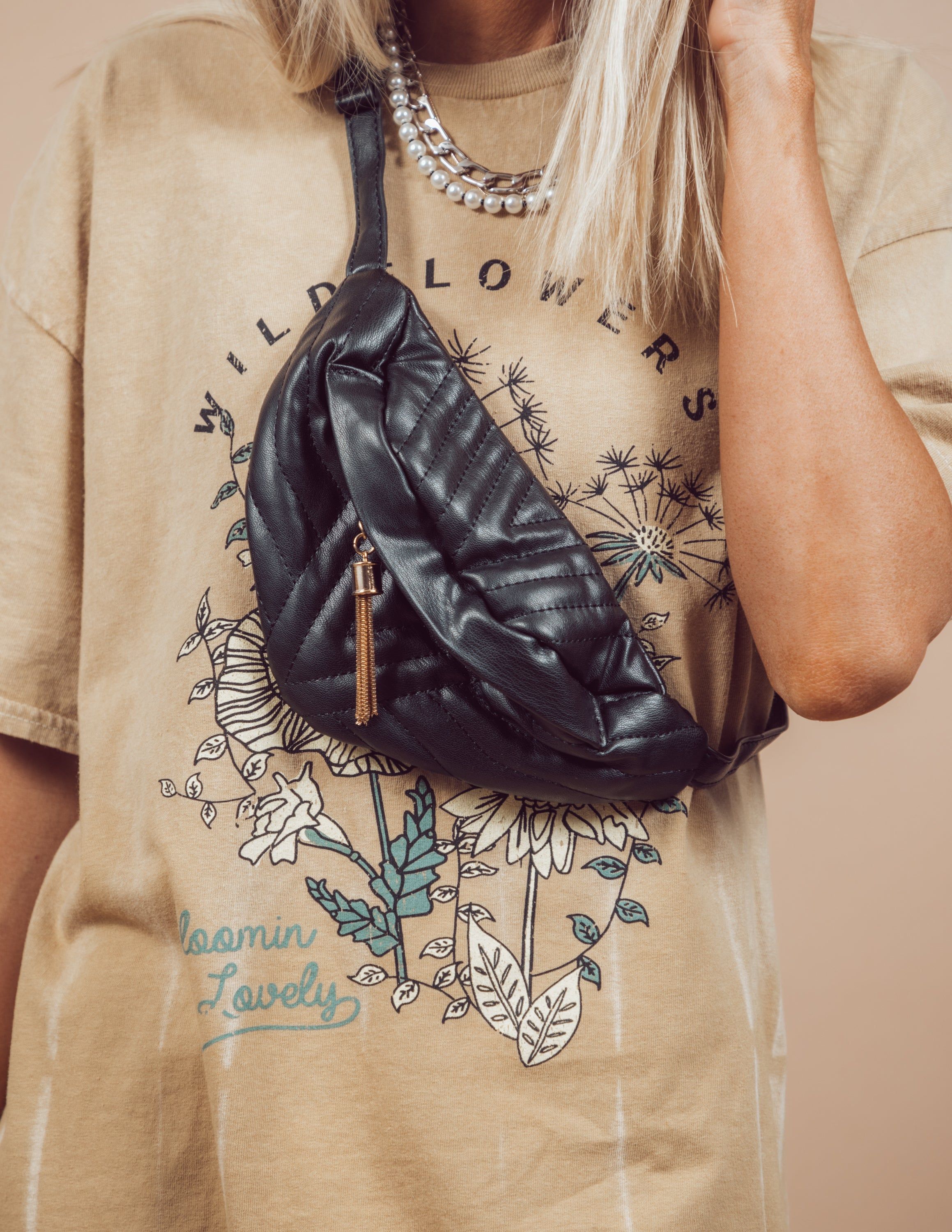 Luxe Quilted Crossbody Bag sold by Shop Stevie