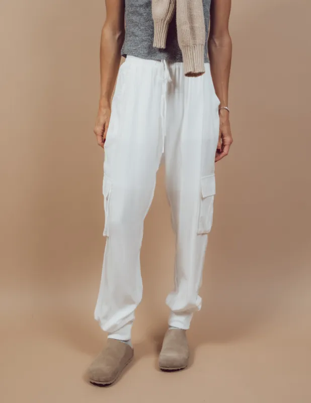 Jensyn Satin Cargo Pants sold by Shop Stevie