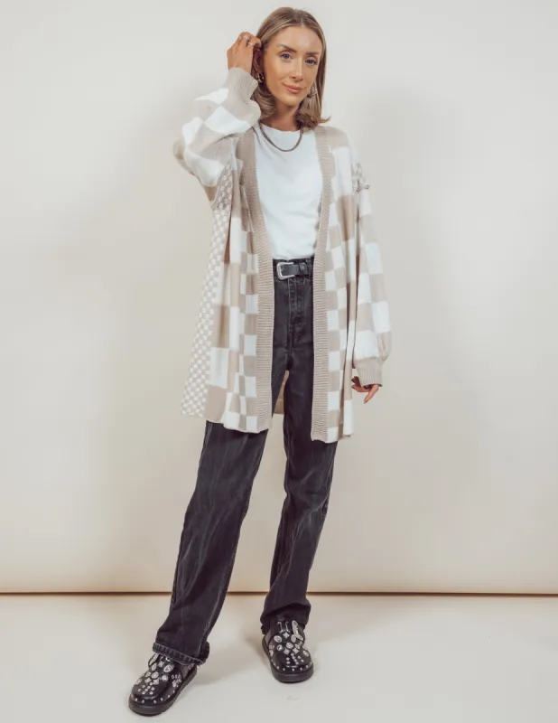 Story Checkered Cardigan sold by Shop Stevie