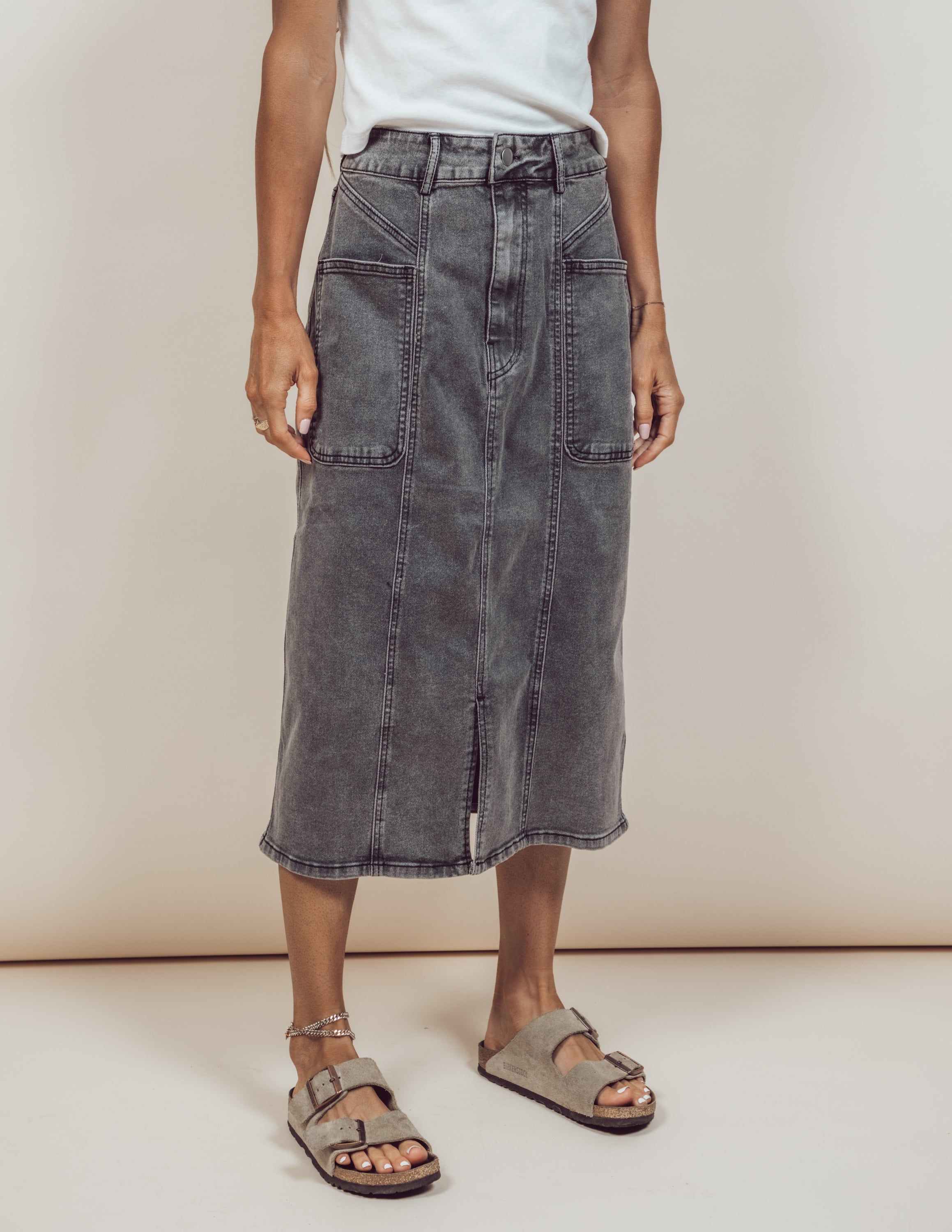 Majesty Denim Skirt *COMING SOON* sold by Shop Stevie product image thumbnail 2