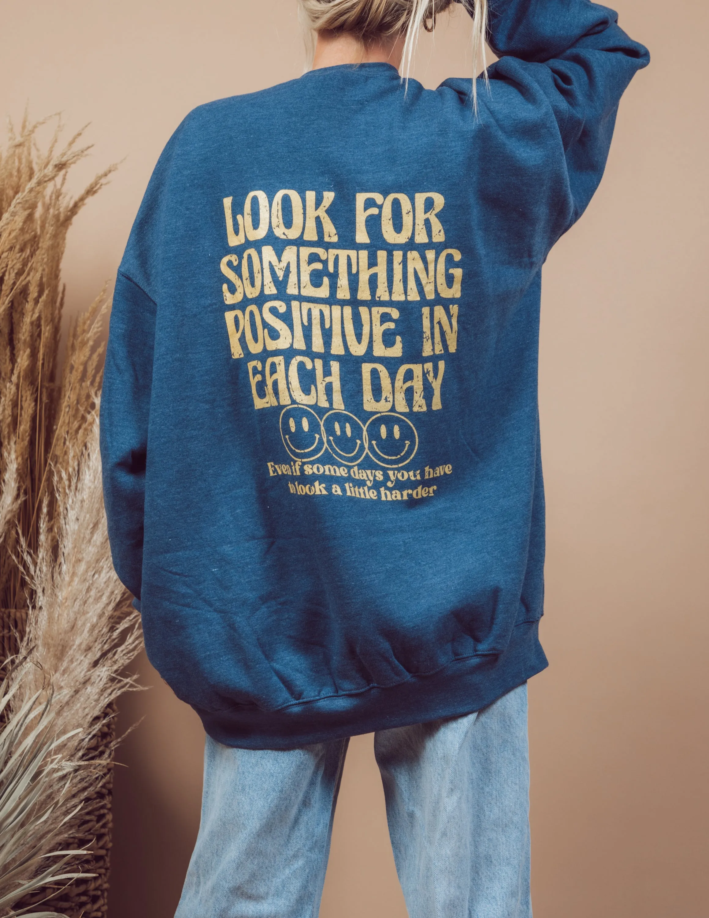 Something Positive Graphic Sweatshirt sold by Shop Stevie