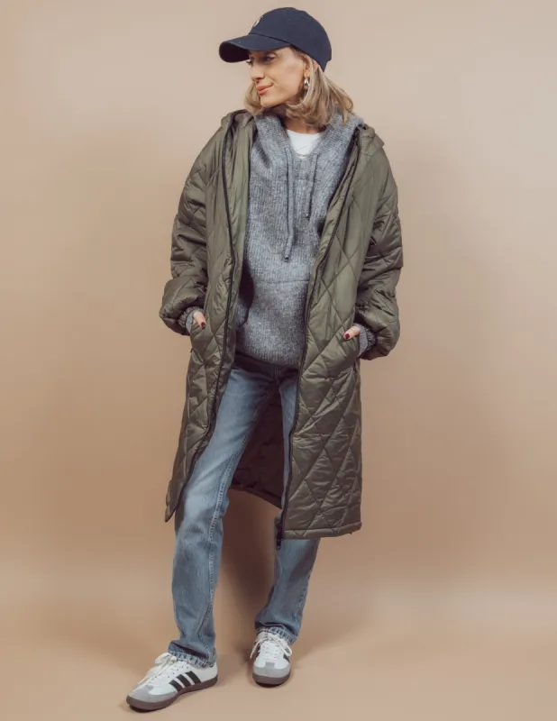 Brooklyn Longline Quilted Jacket sold by Shop Stevie