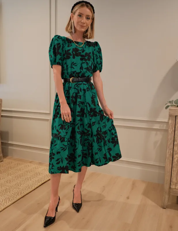 Alena Floral Midi Dress sold by Shop Stevie