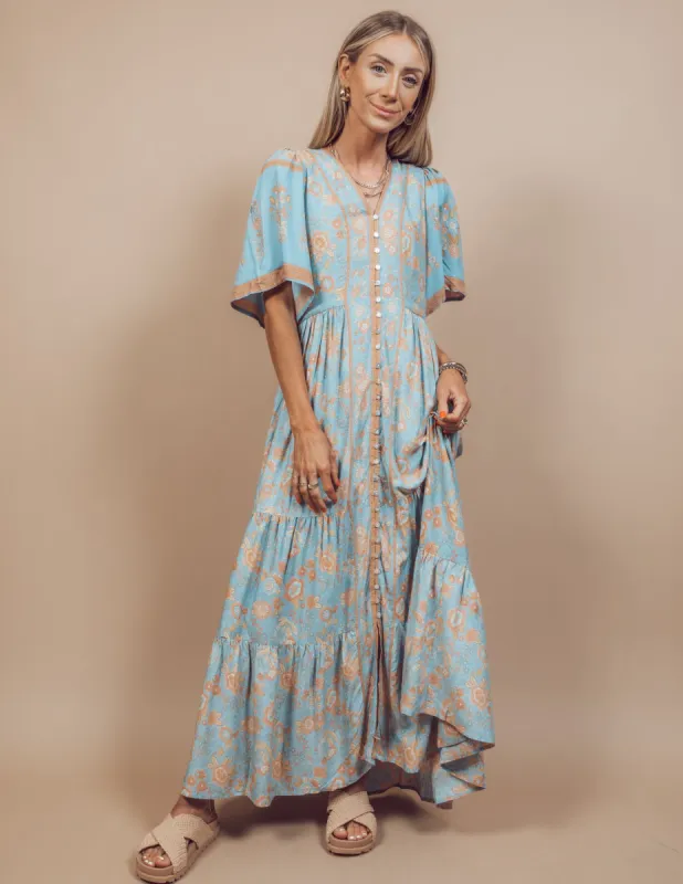 Siena Floral Midi Dress sold by Shop Stevie