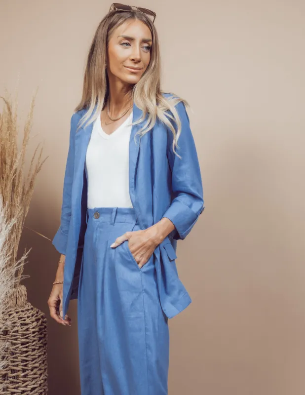 Kynlee Linen Blazer sold by Shop Stevie