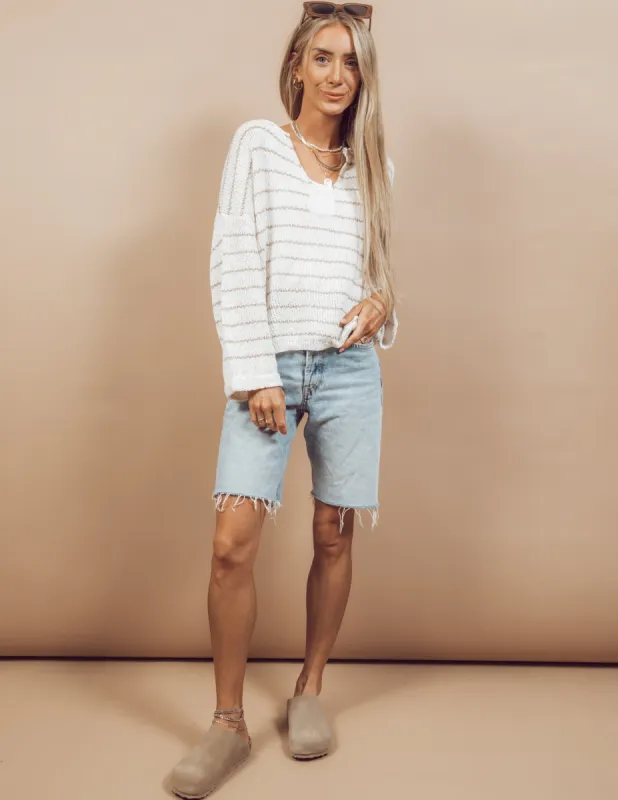 Delfina Striped Sweater sold by Shop Stevie