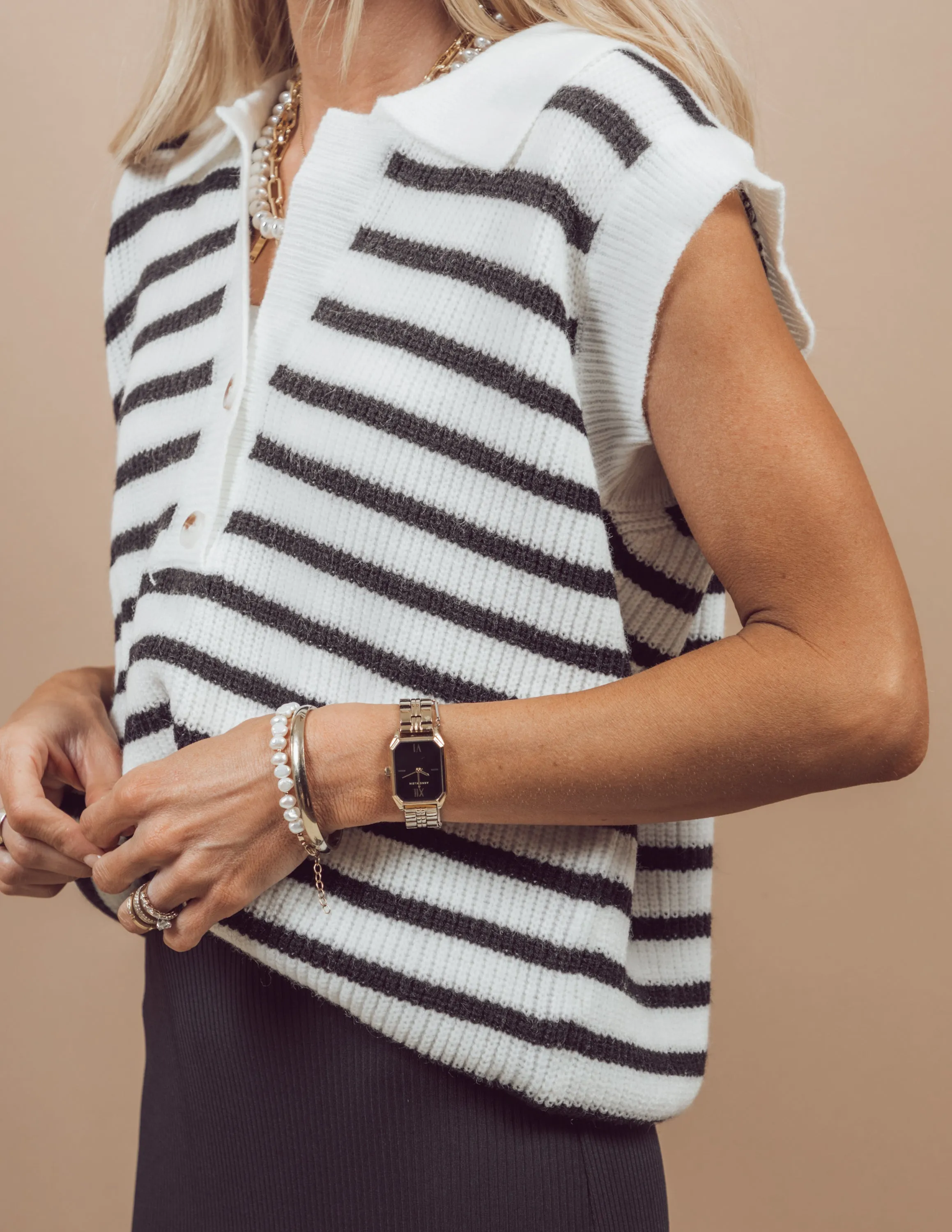 Katie Striped Vest sold by Shop Stevie product image thumbnail 5