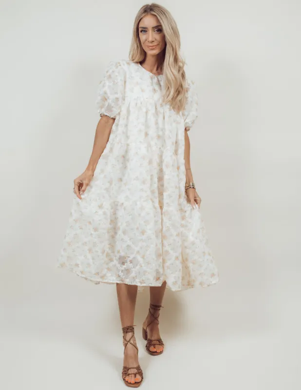 Amable Floral Midi Dress sold by Shop Stevie
