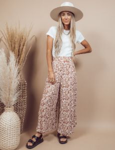 Aliza Floral Pants sold by Shop Stevie