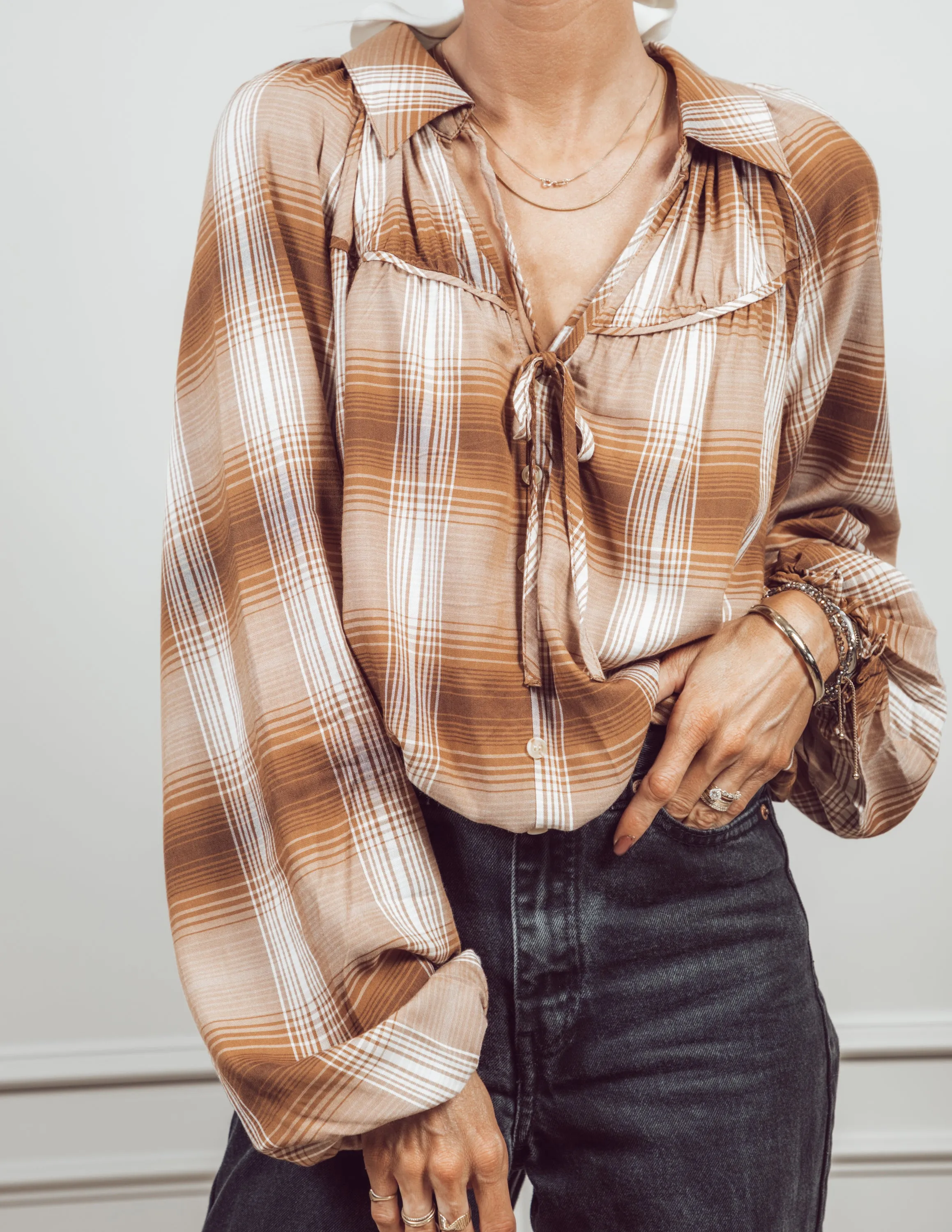 Quinn Plaid Top sold by Shop Stevie product image thumbnail 4