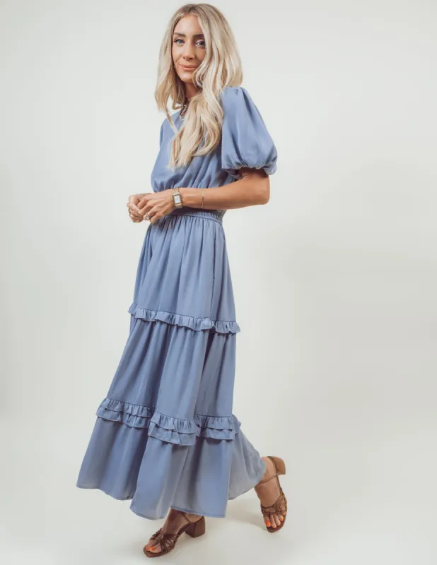 Bodhi Satin Ruffle Dress sold by Shop Stevie