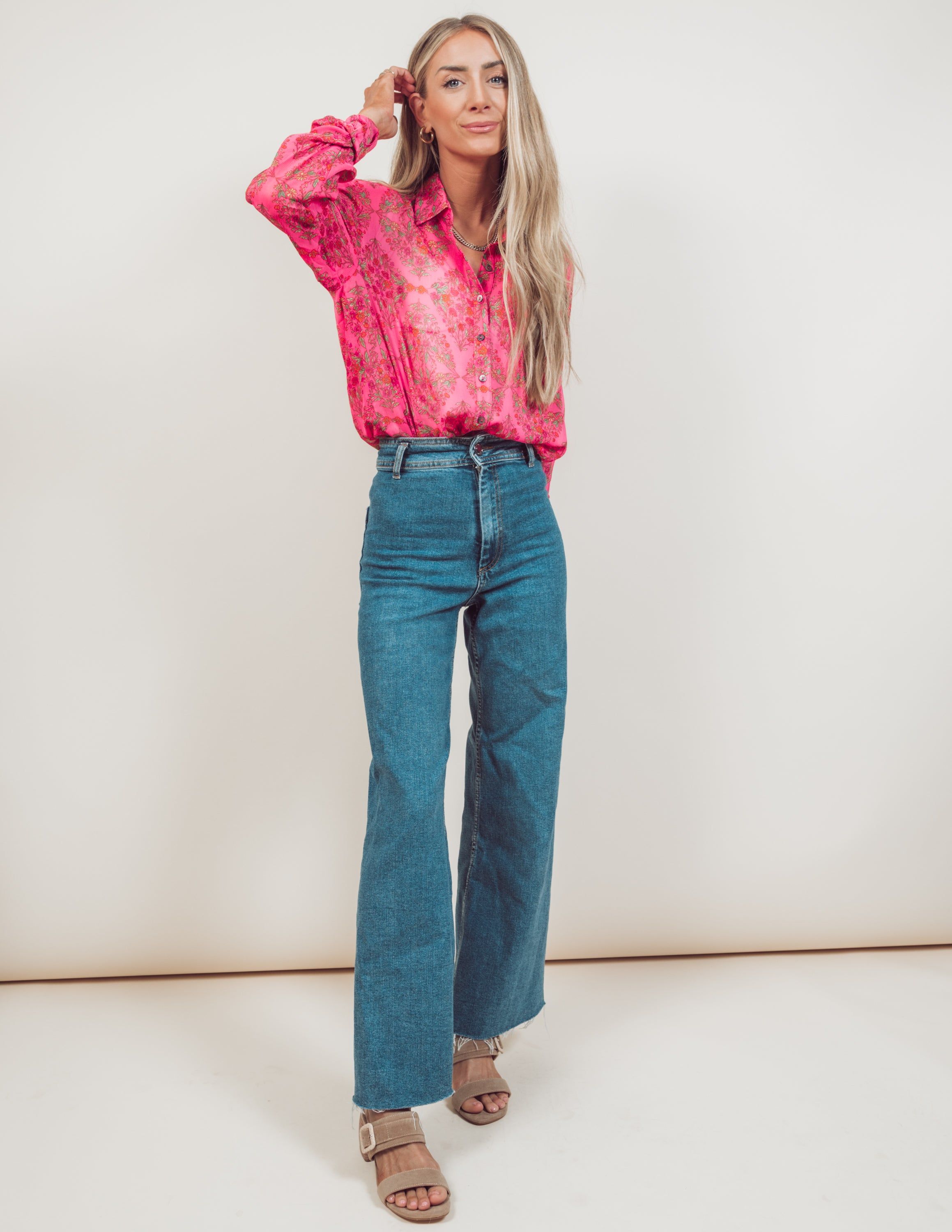 Louise Printed Button Up sold by Shop Stevie product image thumbnail 5