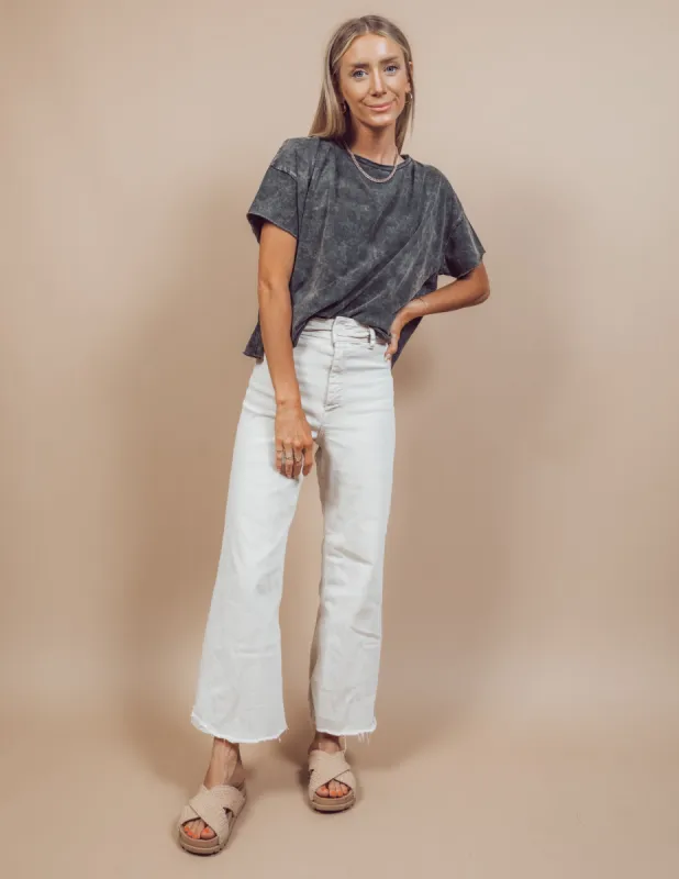 Lylah Acid Wash Top sold by Shop Stevie