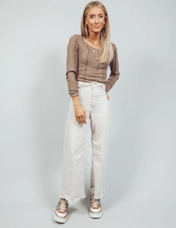 Milroy Waffle Knit Top sold by Shop Stevie