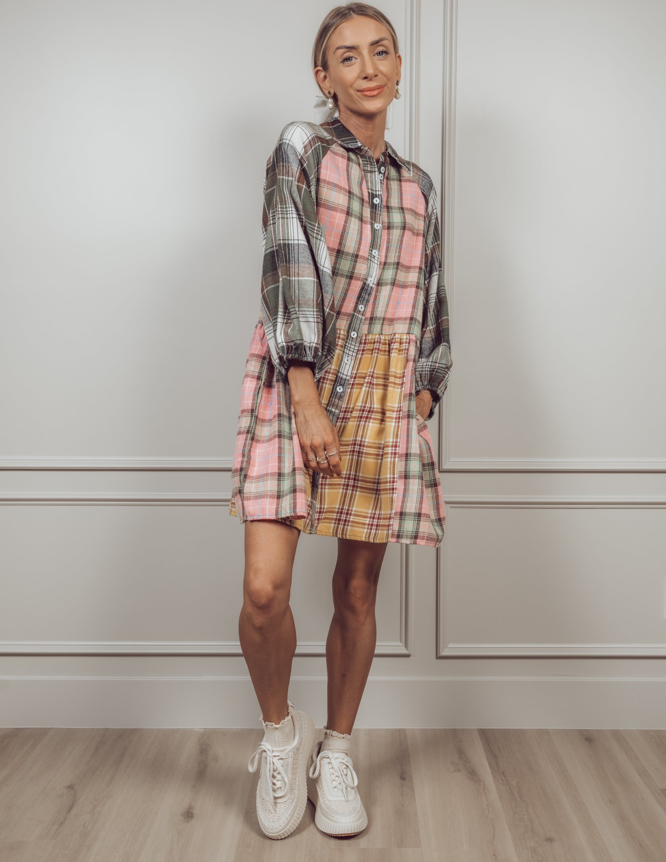 Phoebe Plaid Dress sold by Shop Stevie