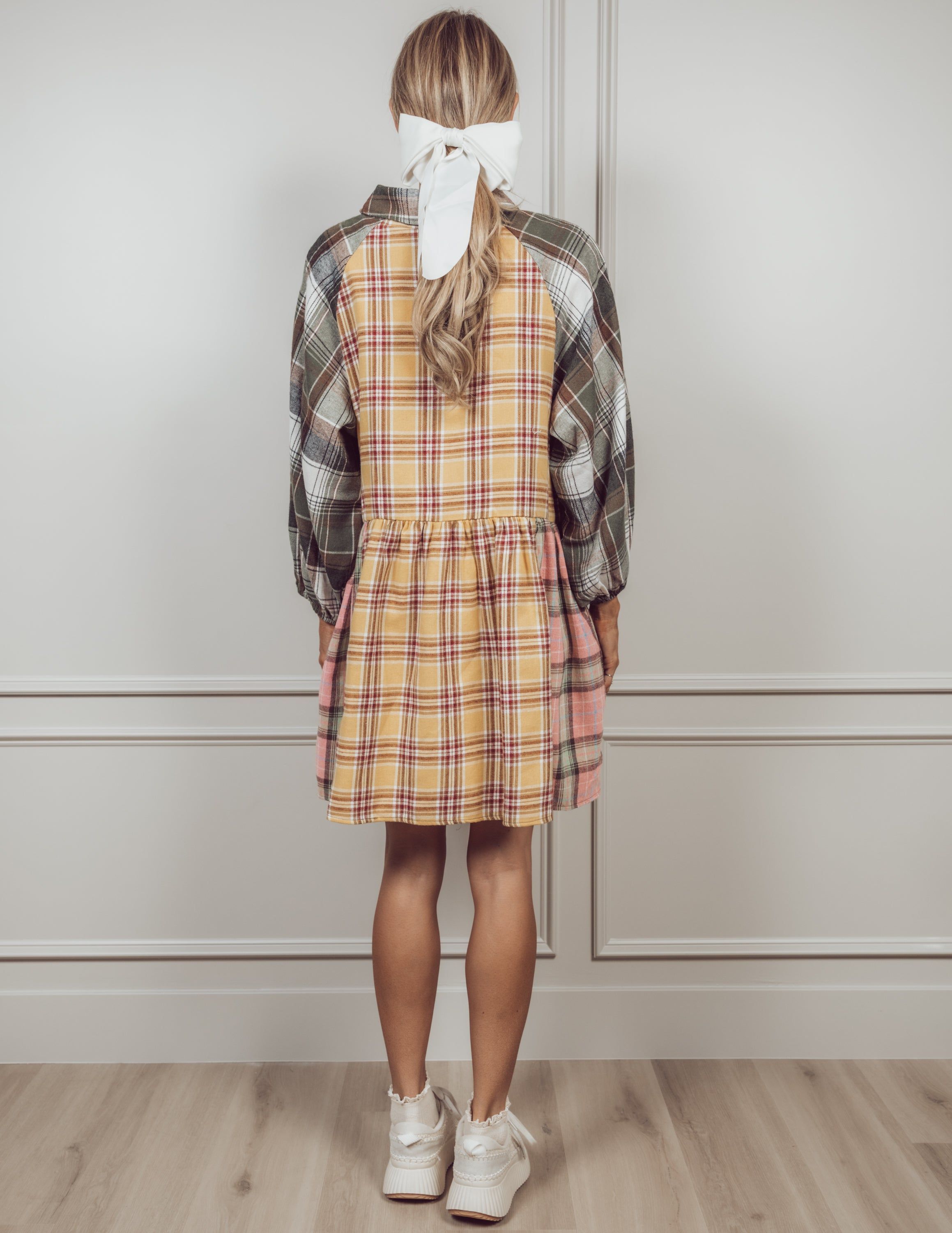 Phoebe Plaid Dress sold by Shop Stevie product image thumbnail 3