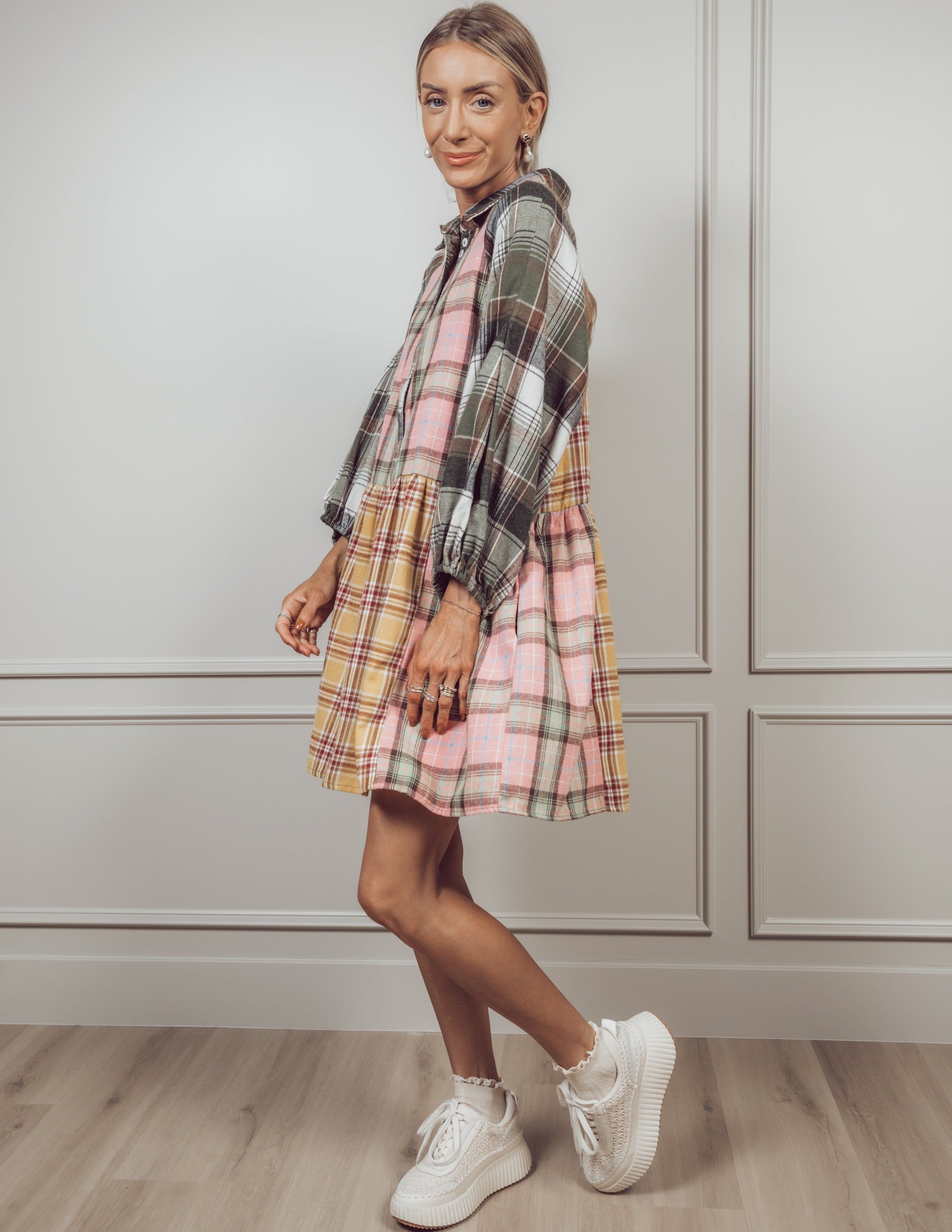 Phoebe Plaid Dress sold by Shop Stevie product image thumbnail 2