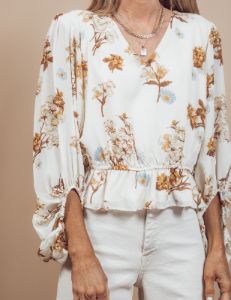 Honey Floral Top sold by Shop Stevie