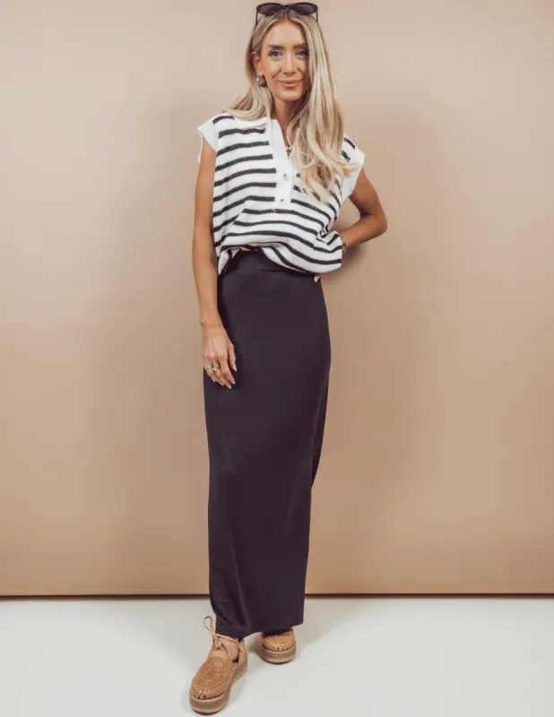 Sofie Ribbed Midi Skirt sold by Shop Stevie