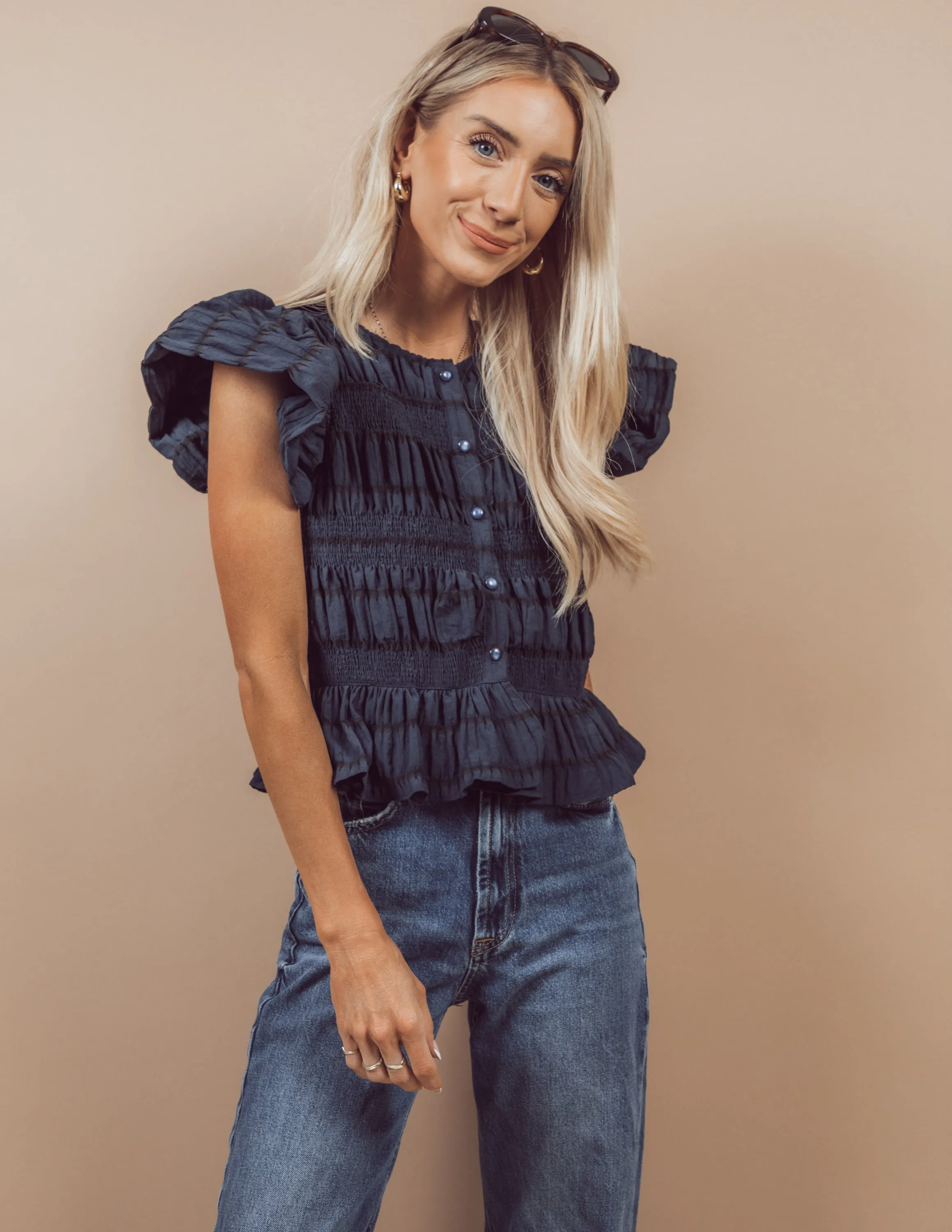 Albertine Textured Top sold by Shop Stevie