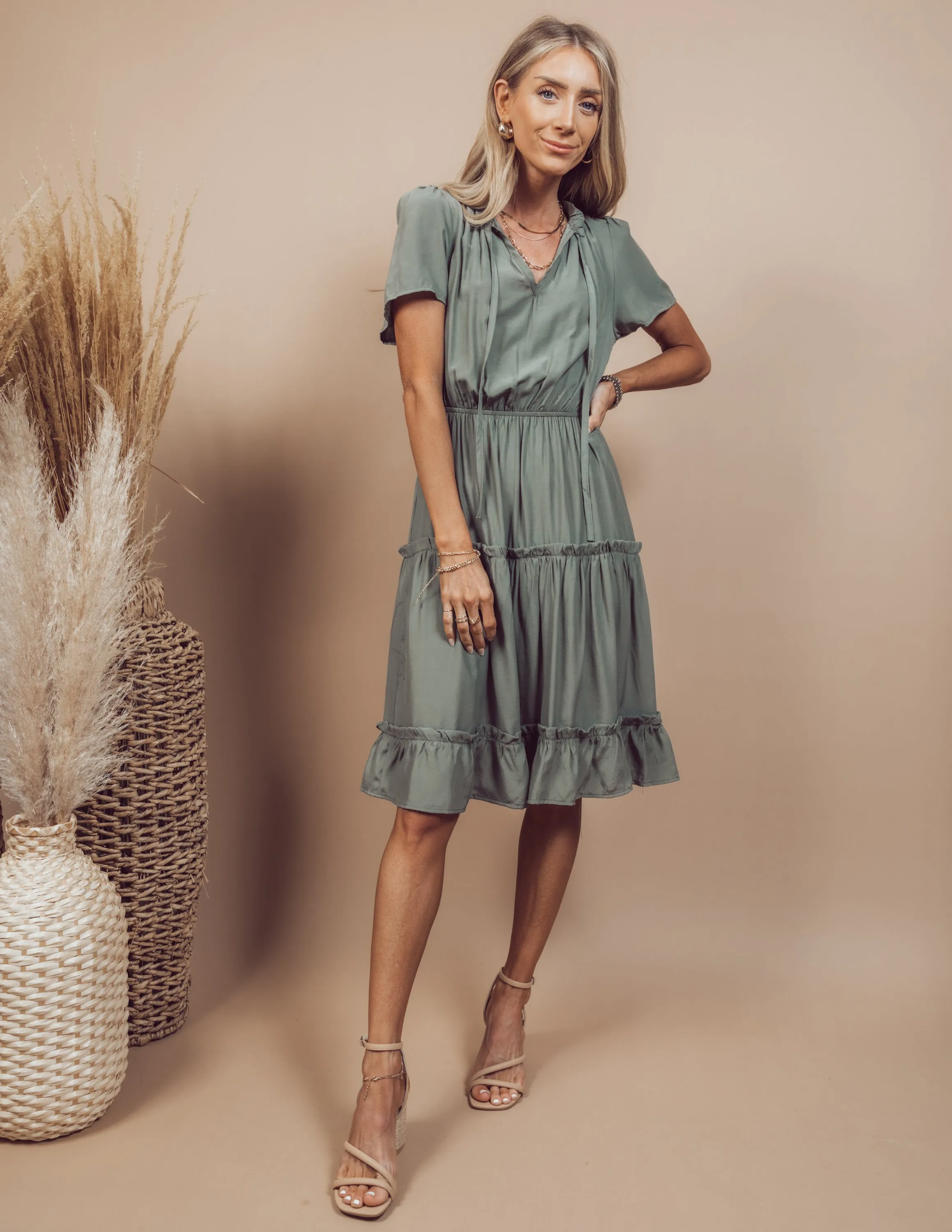 Hana Tiered Dress sold by Shop Stevie