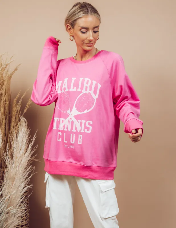 Malibu Tennis Club Graphic Sweatshirt sold by Shop Stevie