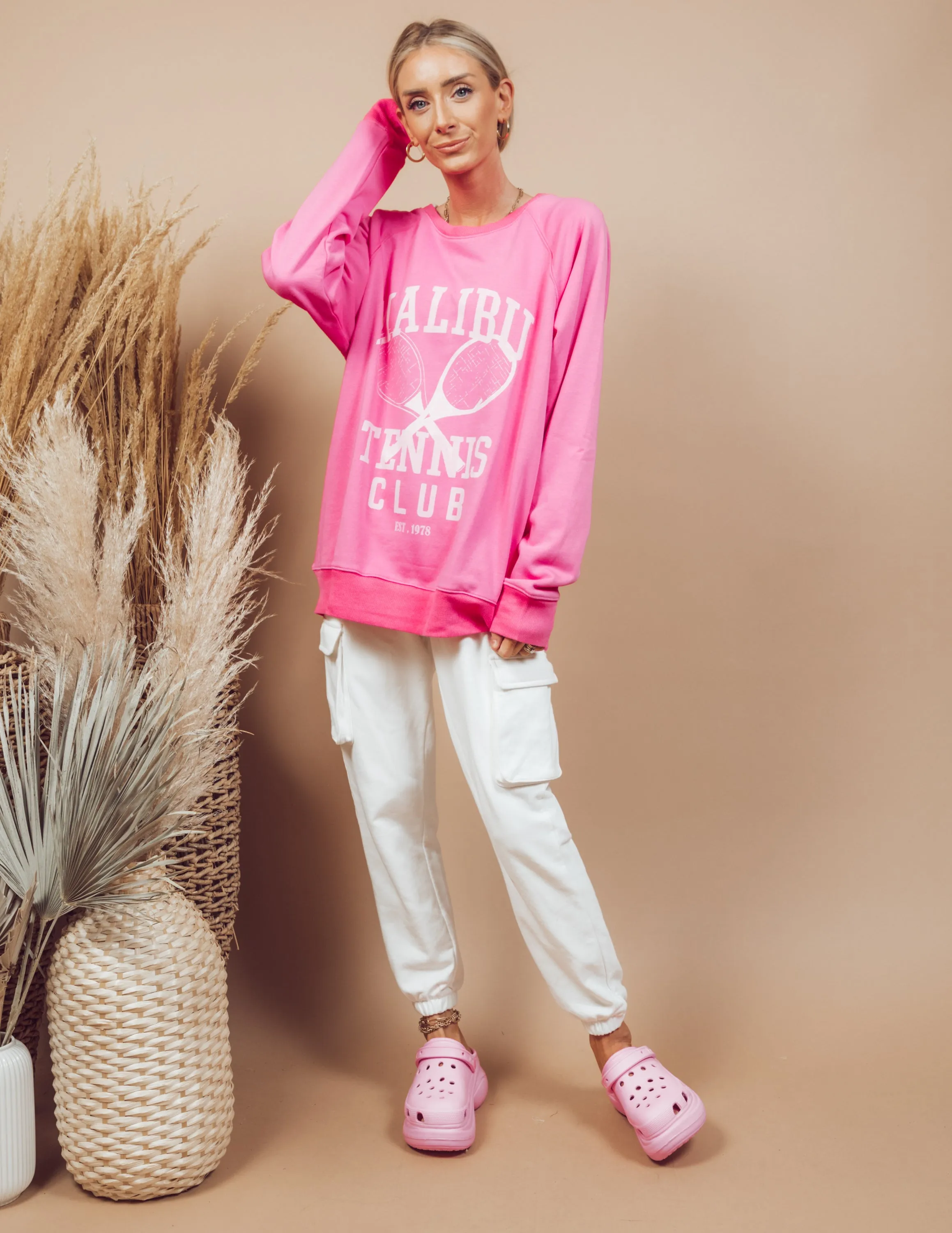 Malibu Tennis Club Graphic Sweatshirt sold by Shop Stevie product image thumbnail 2