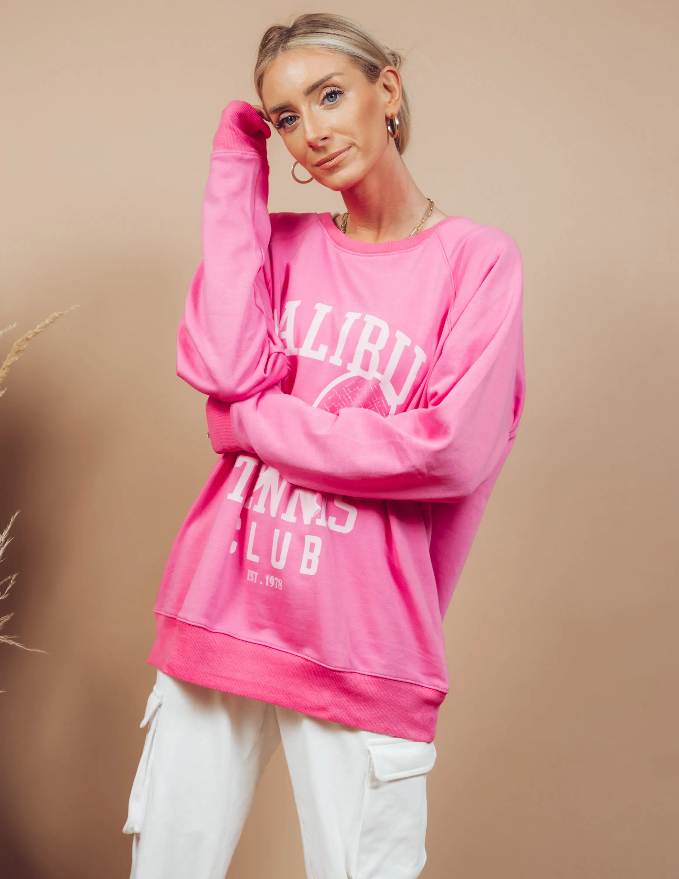 Malibu Tennis Club Graphic Sweatshirt sold by Shop Stevie product image thumbnail 4