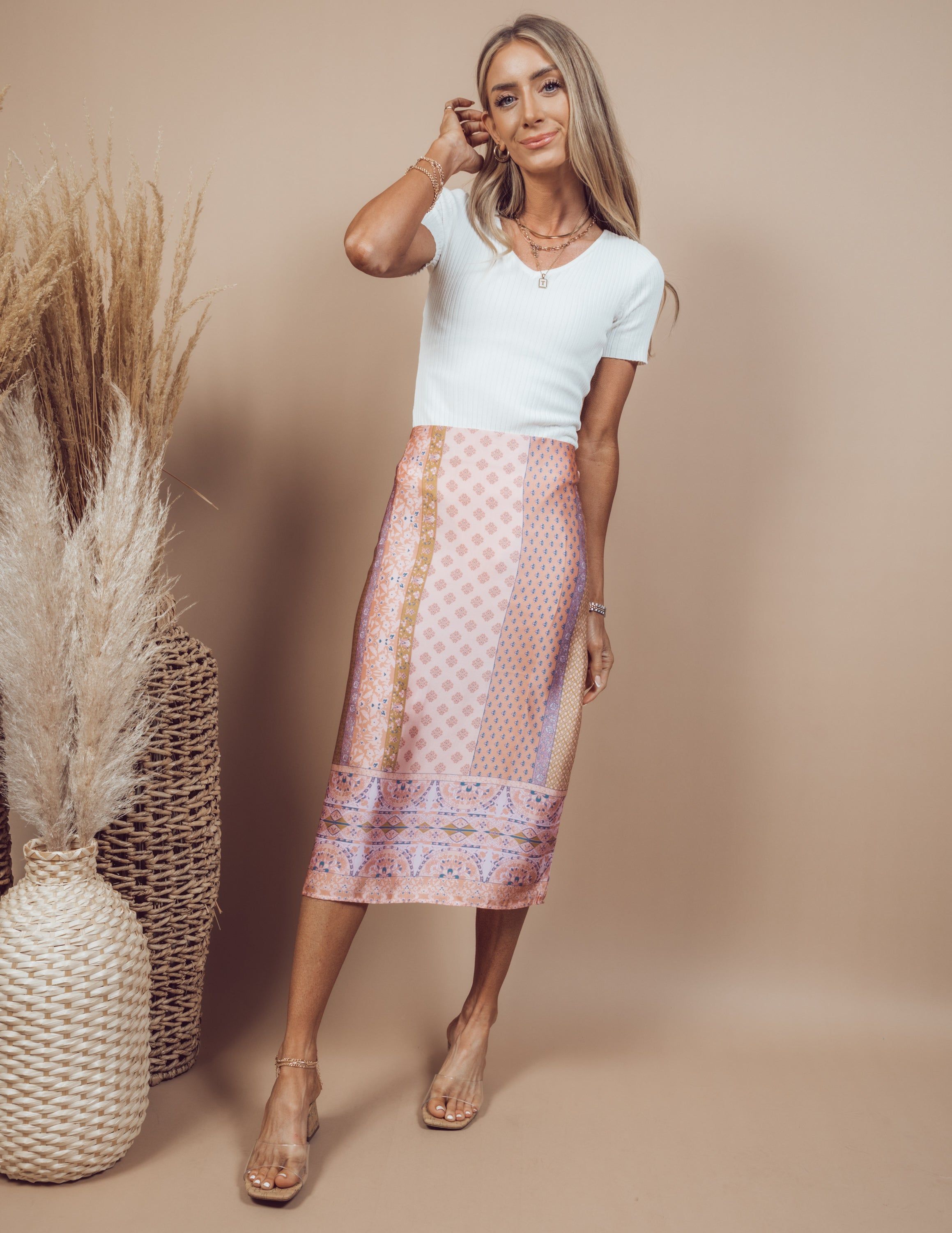 Bria Printed Skirt sold by Shop Stevie product image thumbnail 7