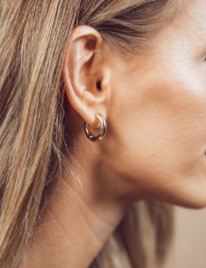 Small Gold Hoop Earrings sold by Shop Stevie