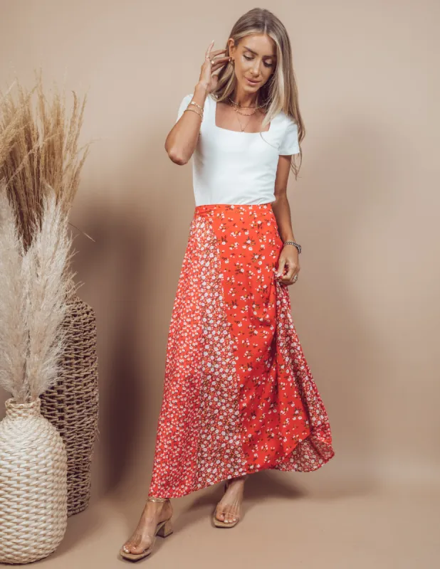 Melanie Floral Skirt sold by Shop Stevie