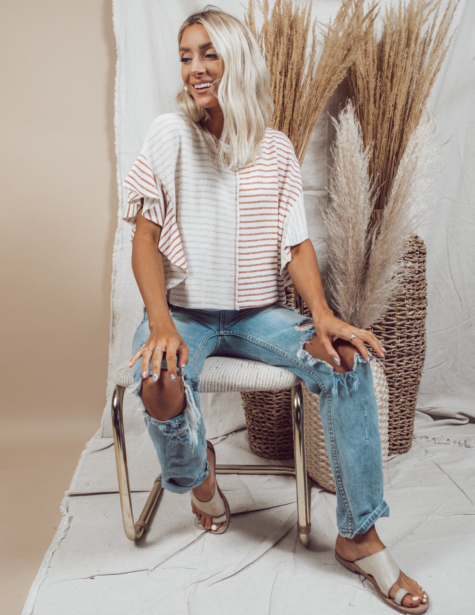 Malia Stripe Top sold by Shop Stevie product image thumbnail 2