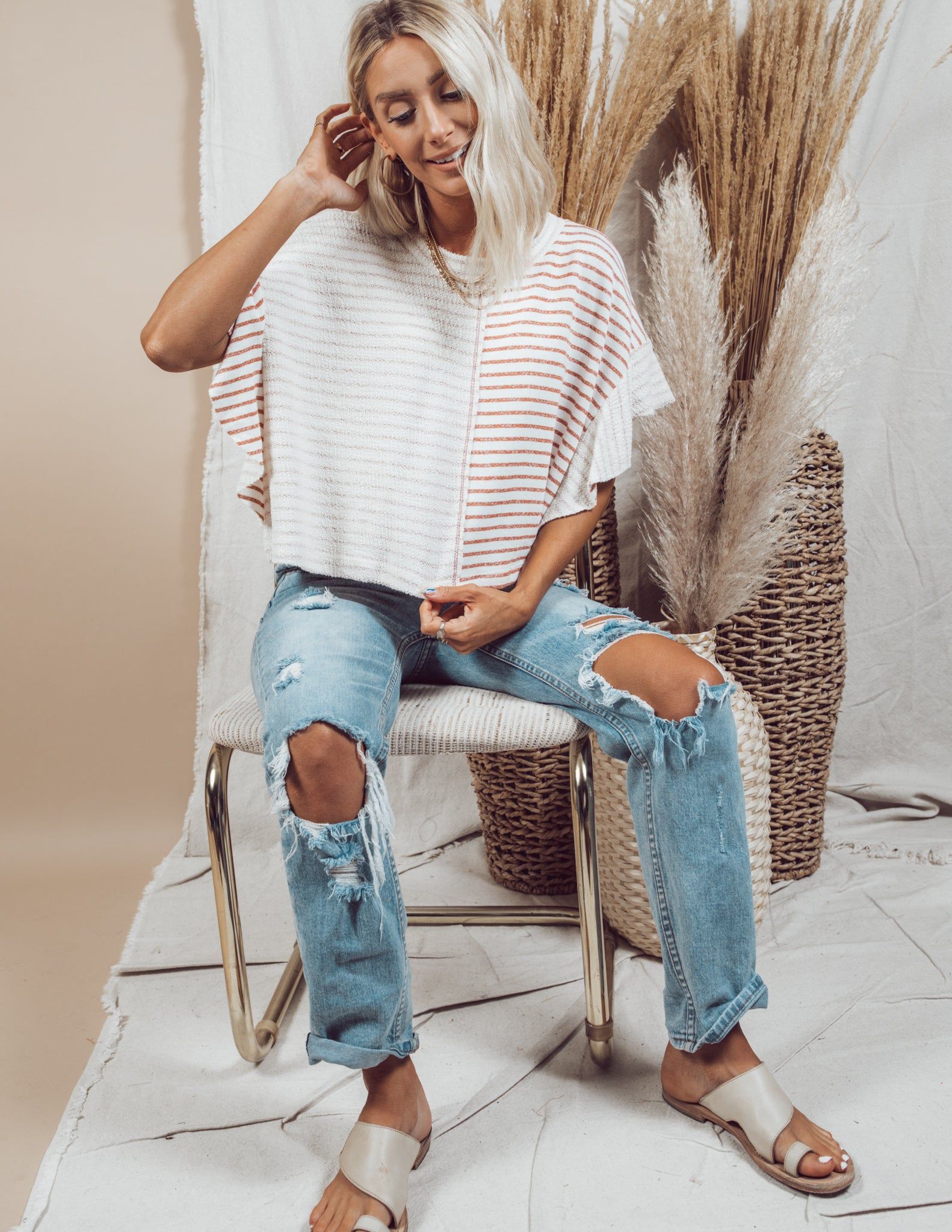 Malia Stripe Top sold by Shop Stevie product image thumbnail 3