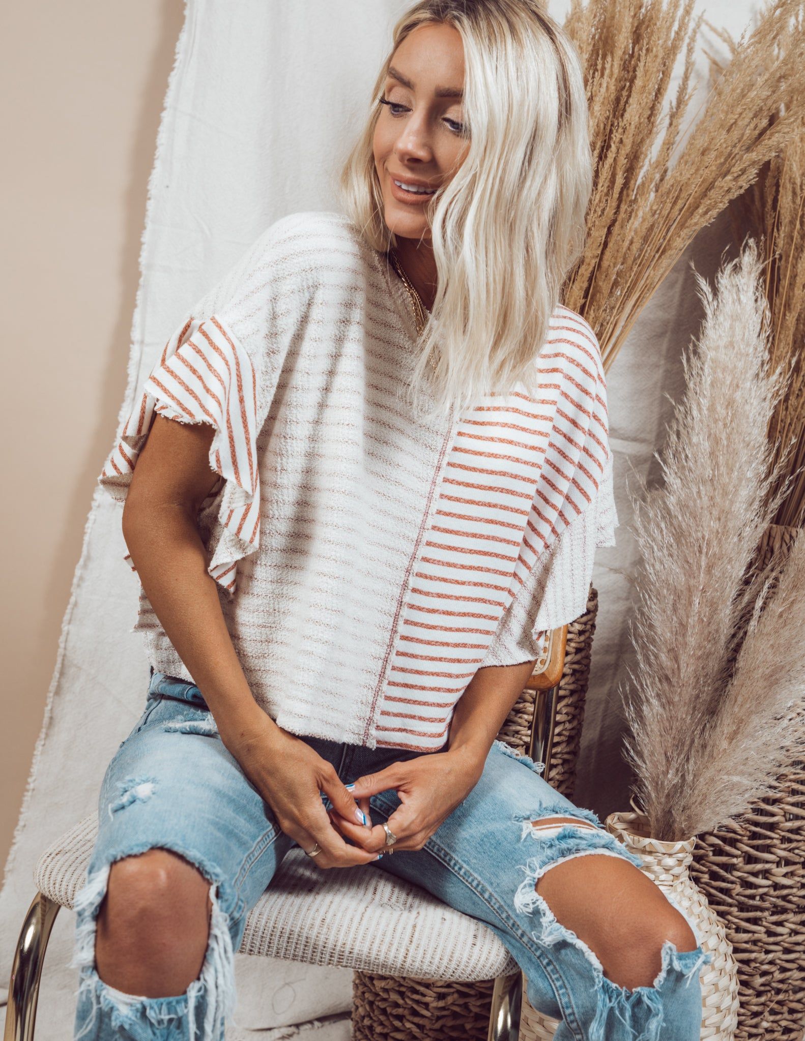 Malia Stripe Top sold by Shop Stevie