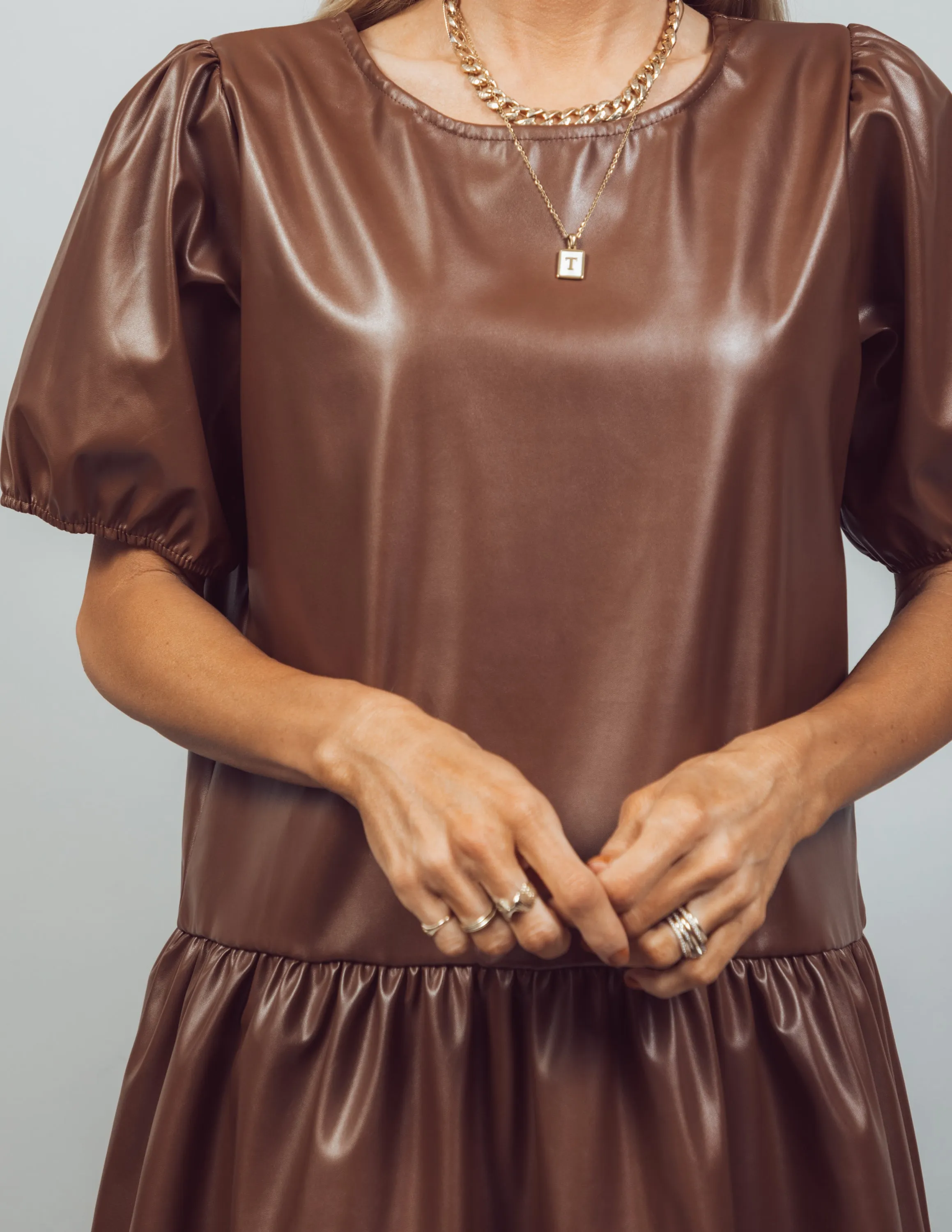 Sedona Faux Leather Dress sold by Shop Stevie product image thumbnail 4