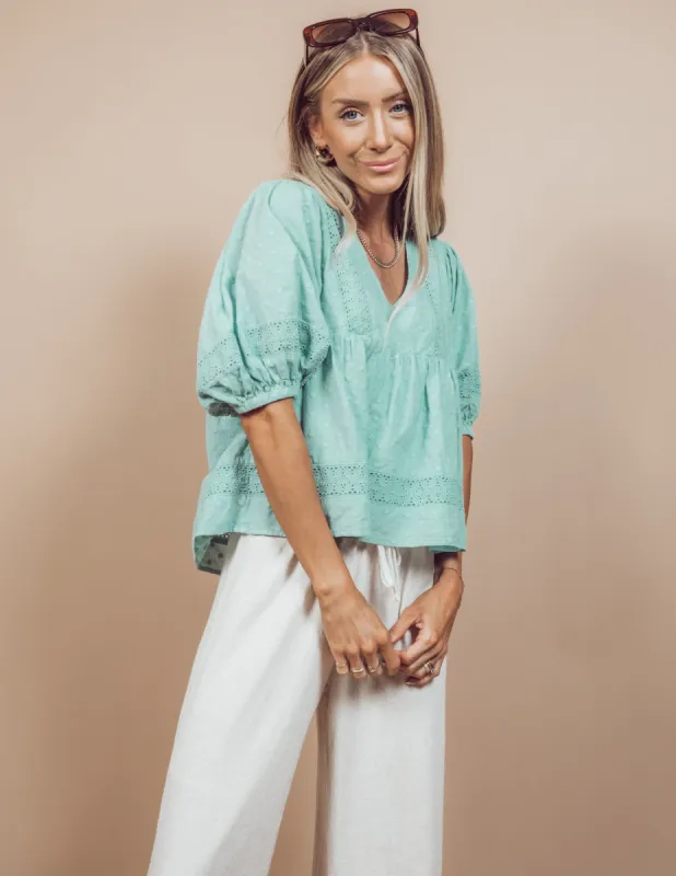 Calliope Embroidered Top sold by Shop Stevie