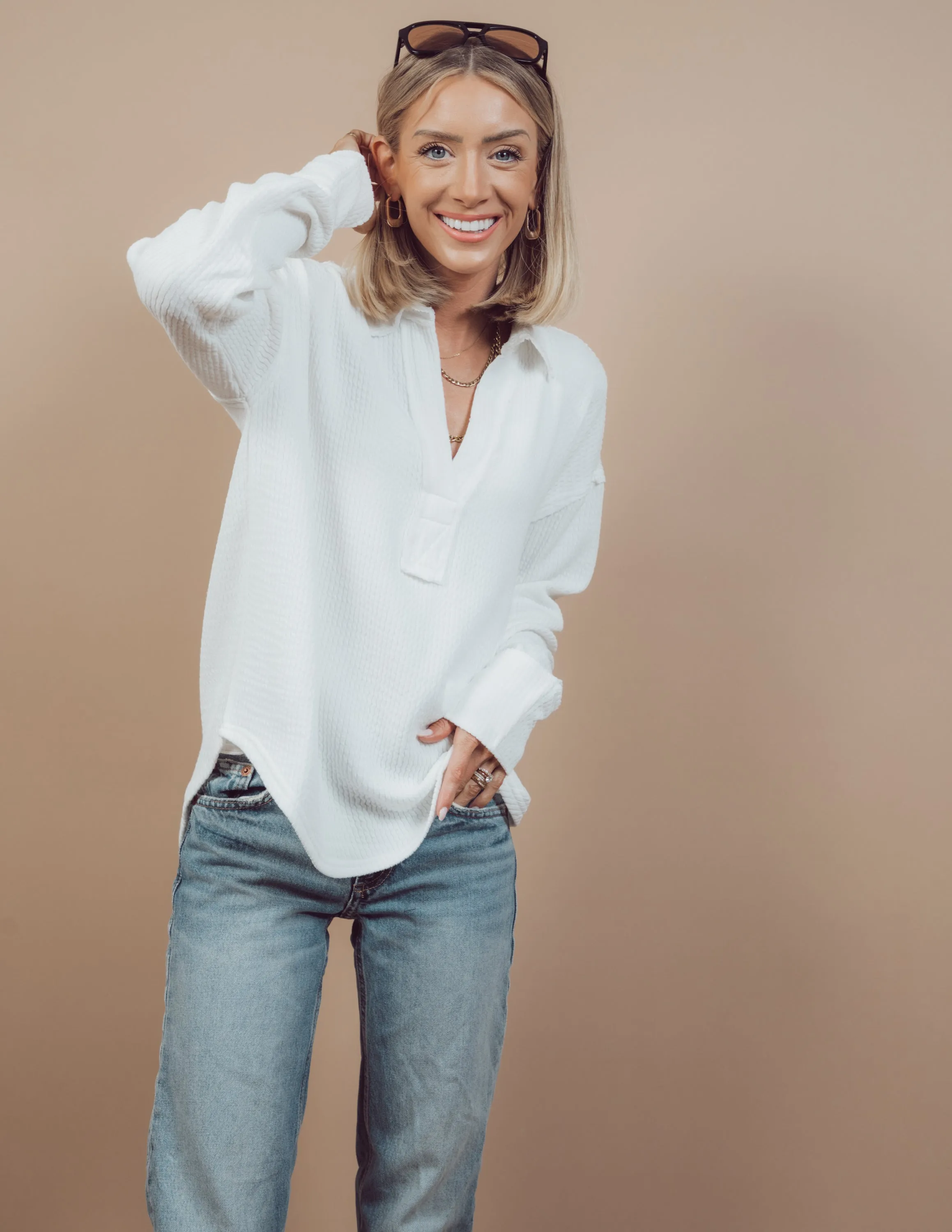 Shayna Long Sleeve Top sold by Shop Stevie