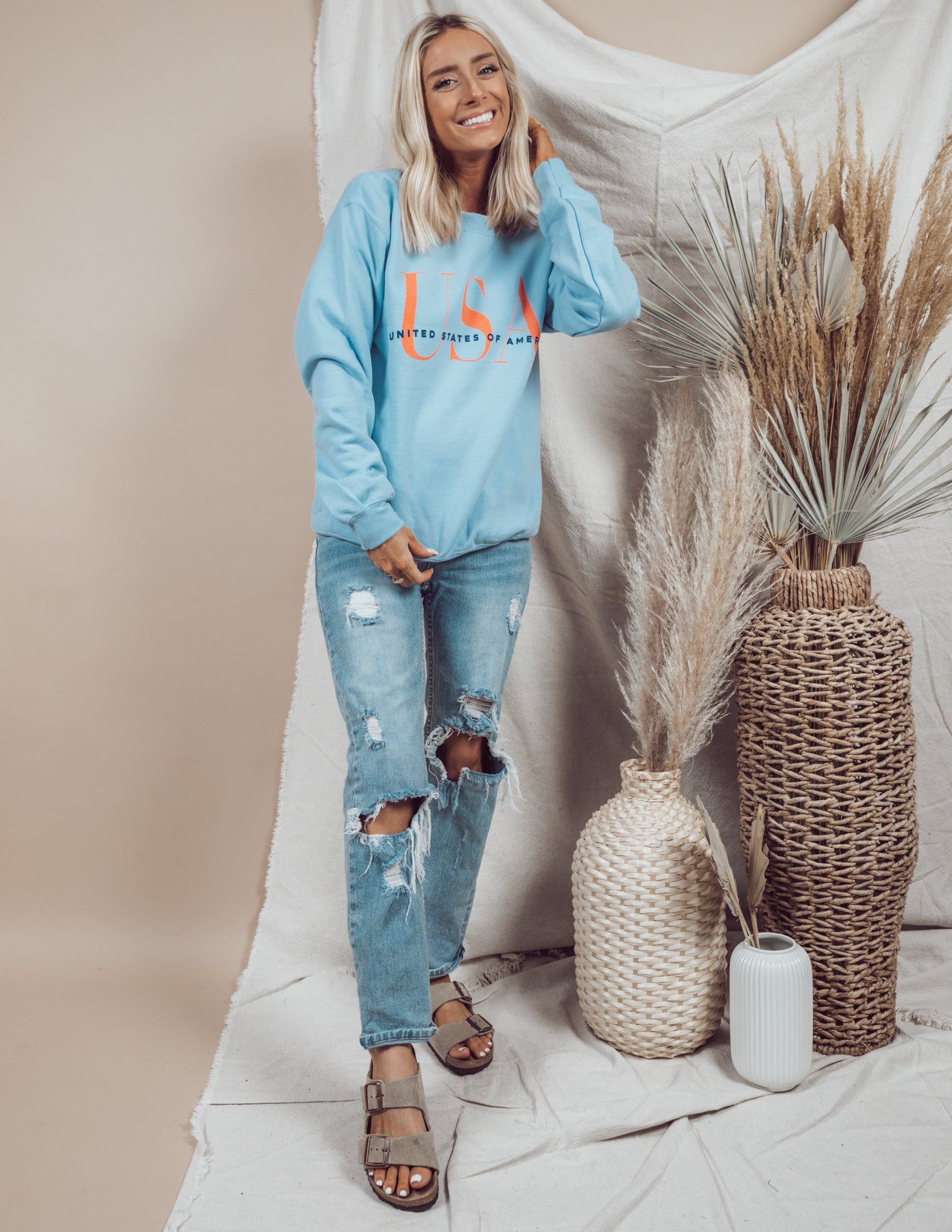 United States of America Graphic Sweatshirt sold by Shop Stevie product image thumbnail 3