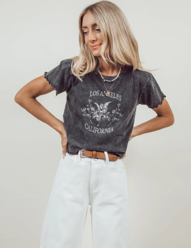 Los Angeles Mineral Washed Graphic Tee sold by Shop Stevie