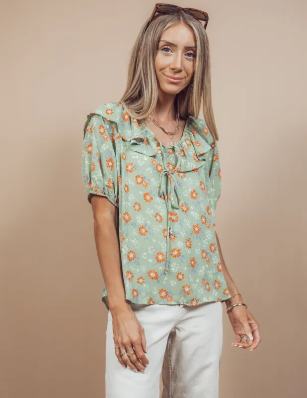 Jemma Floral Top sold by Shop Stevie