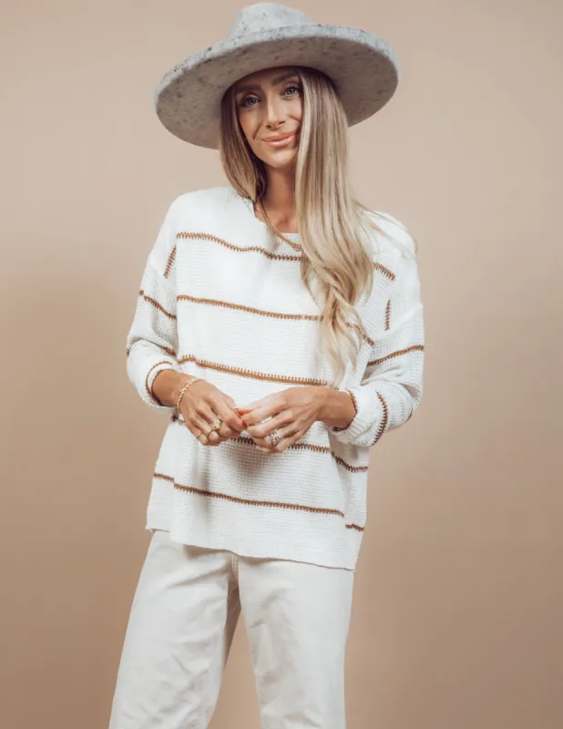 Kamora Striped Sweater sold by Shop Stevie