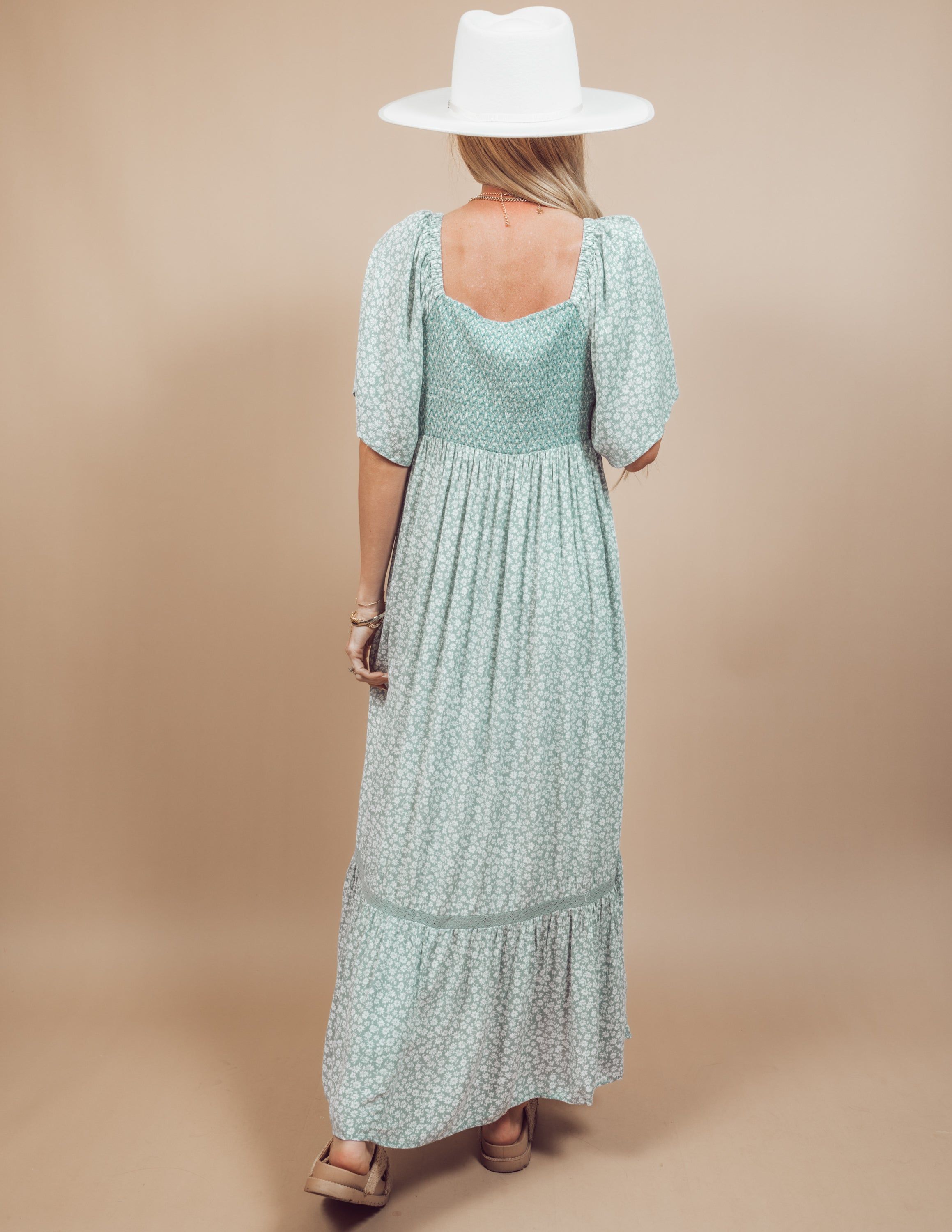 Guinevere Midi Dress in Sage sold by Shop Stevie product image thumbnail 4