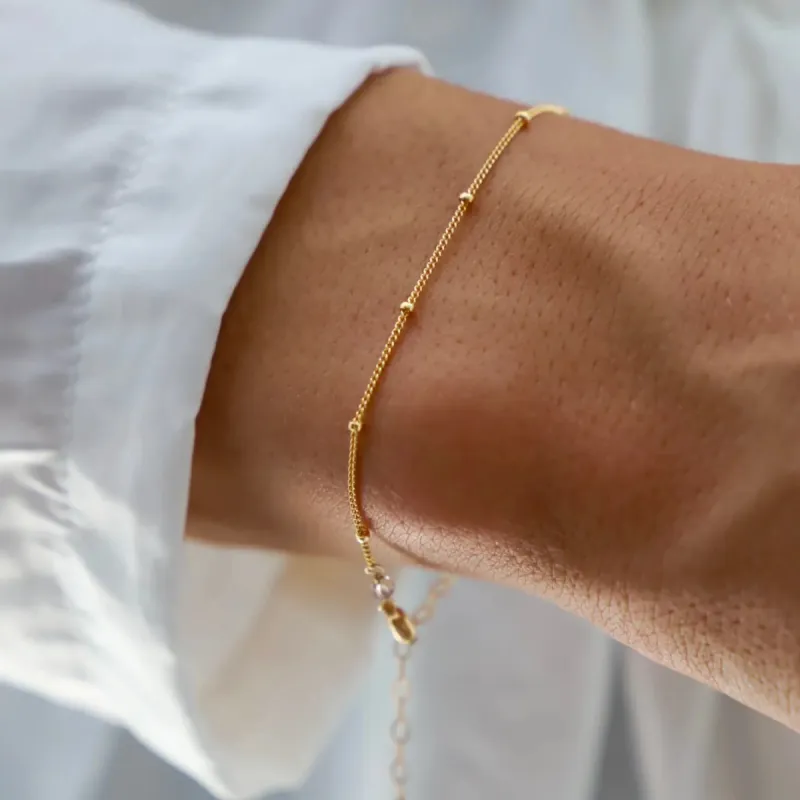 Delicate Ball Chain Bracelet sold by Shop Stevie