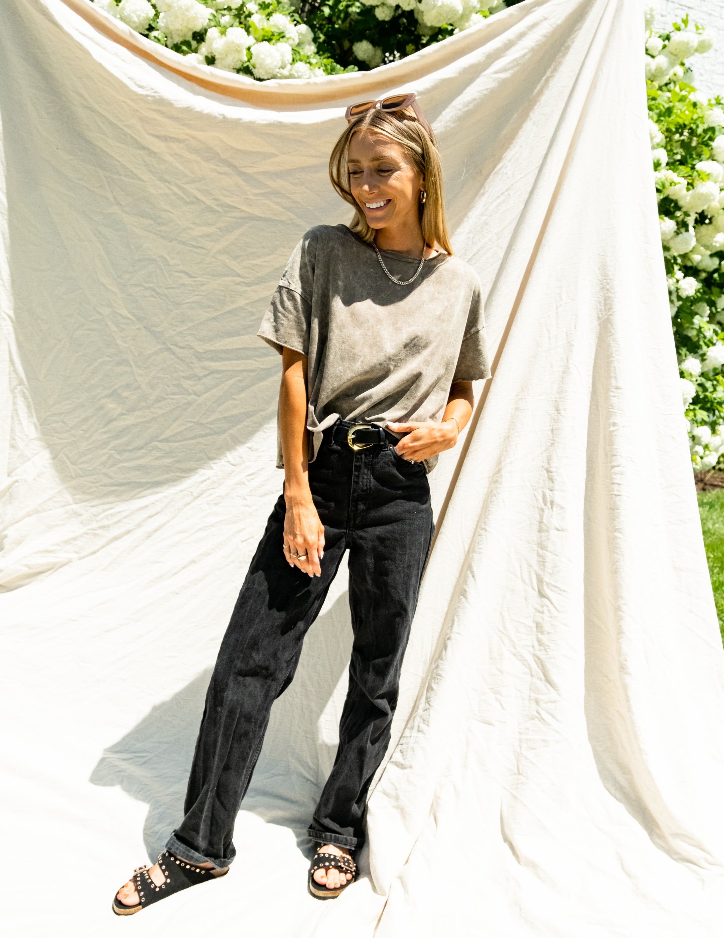 Lylah Acid Wash Top sold by Shop Stevie product image thumbnail 4