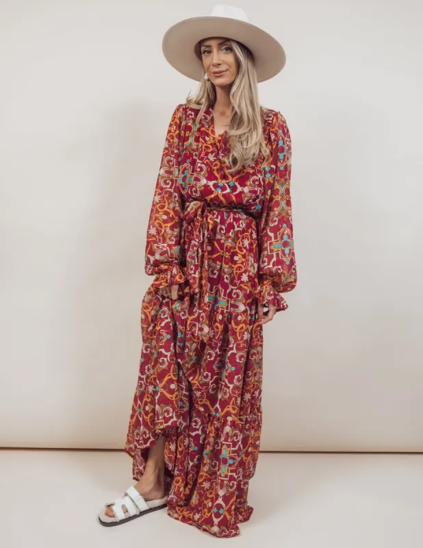 Evelyn Printed Maxi Dress sold by Shop Stevie