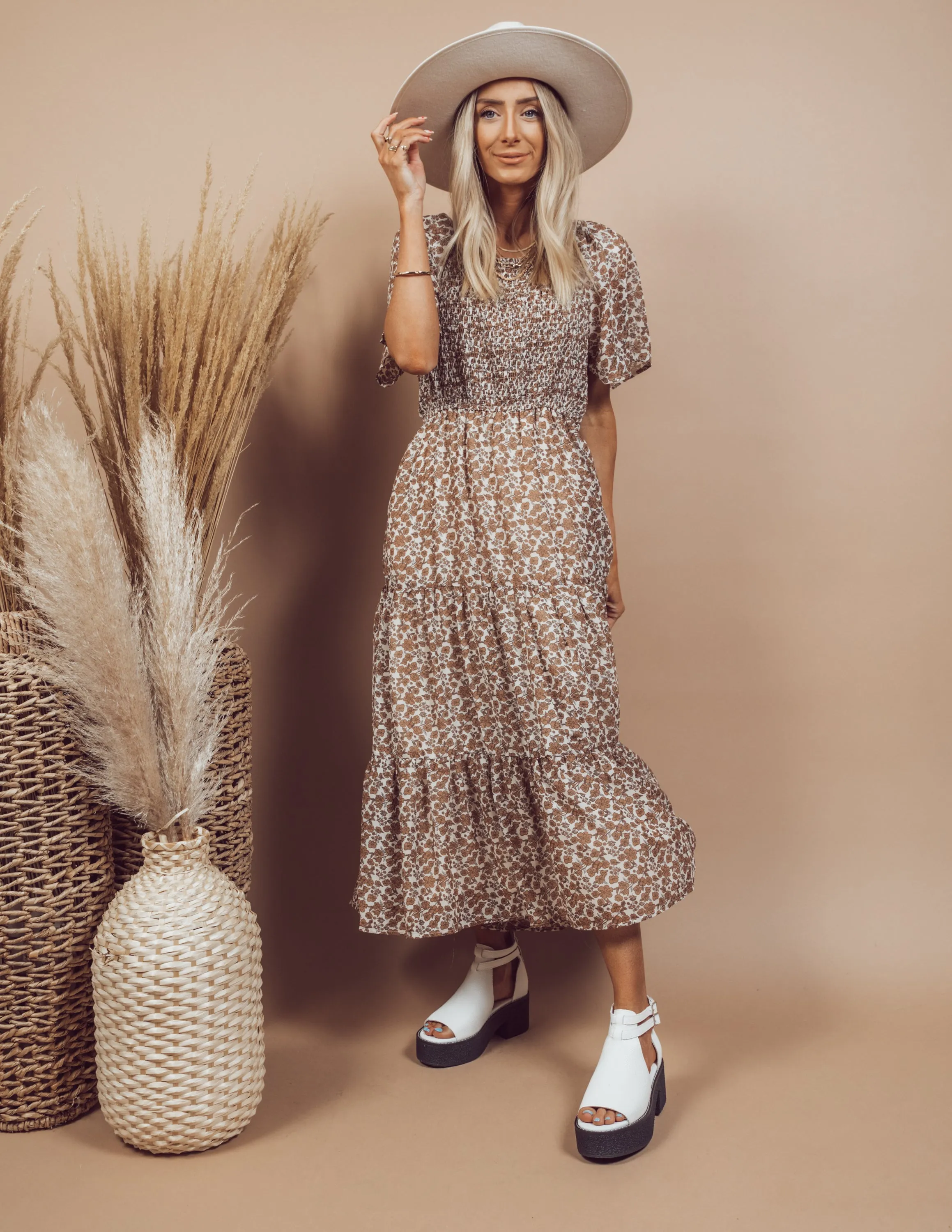 Yulia Printed Dress sold by Shop Stevie product image thumbnail 5