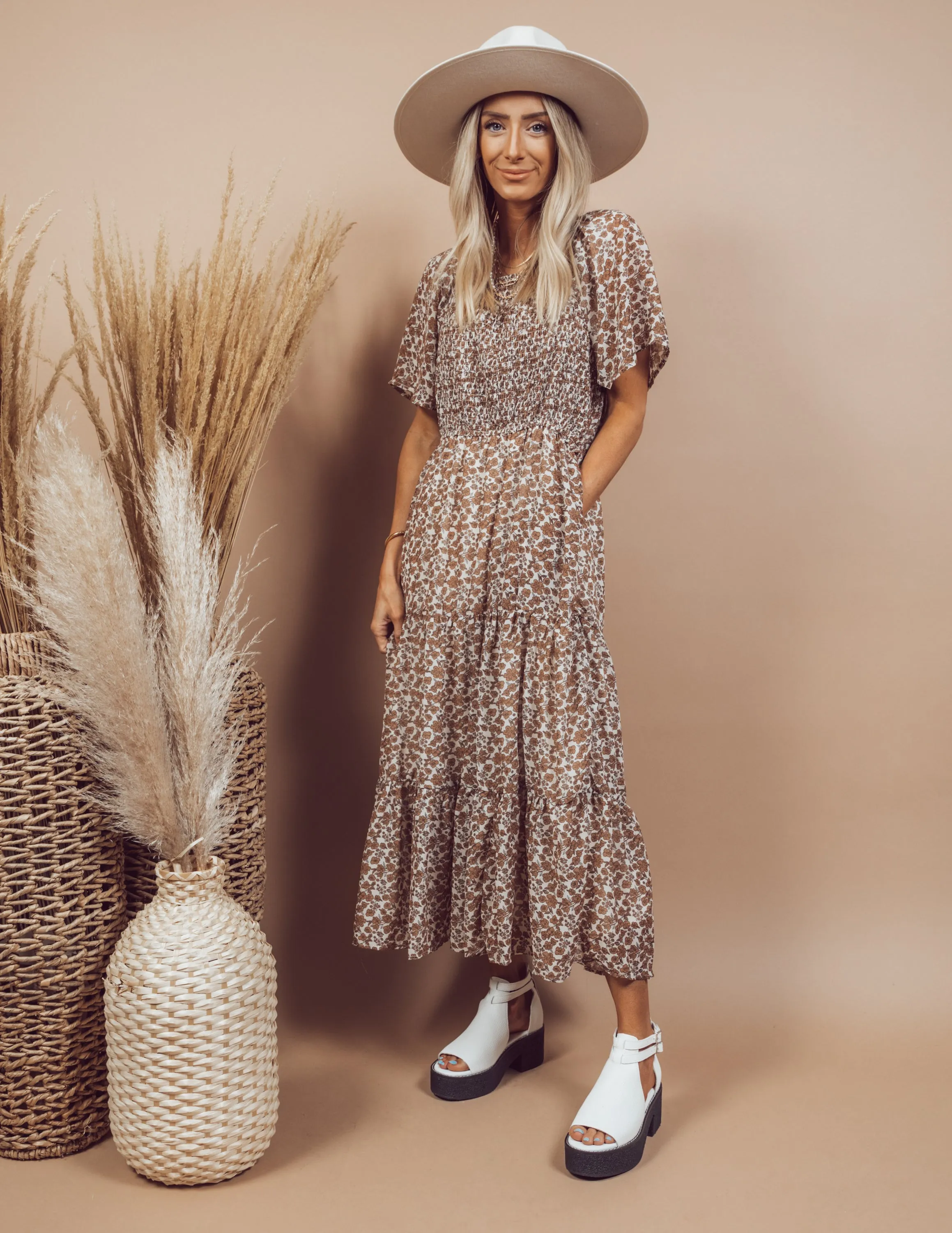 Yulia Printed Dress sold by Shop Stevie