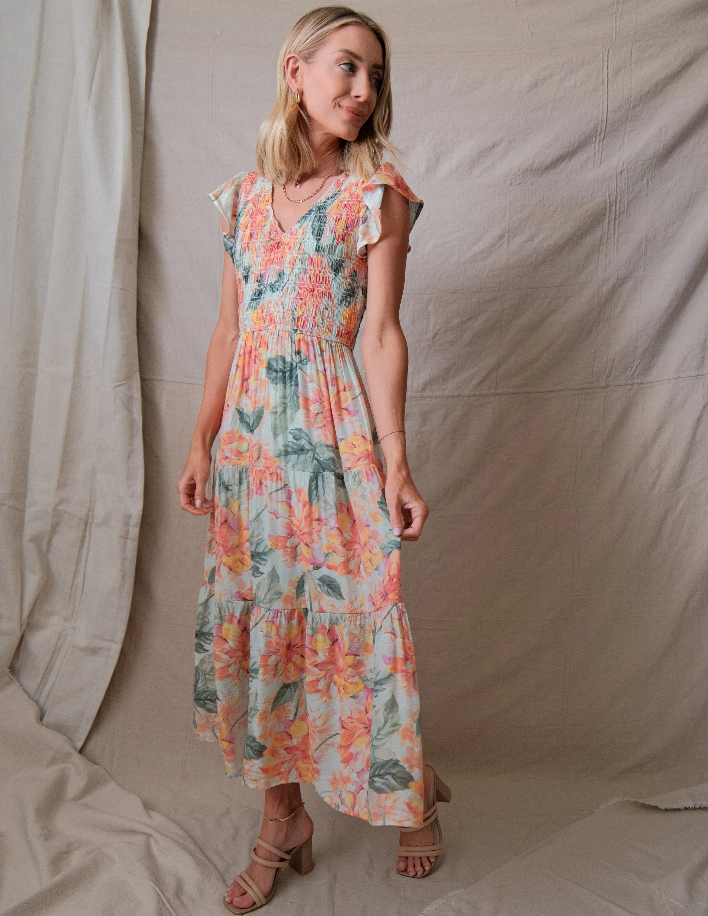Eloisa Floral Midi Dress sold by Shop Stevie product image thumbnail 2